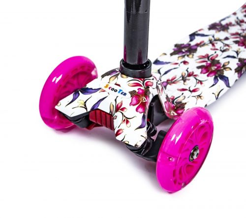 Картинка товара Самокат MAXI "Flowers Lily" (1084134233) Светящиеся колёса! на Raspashonka.ua фото 4