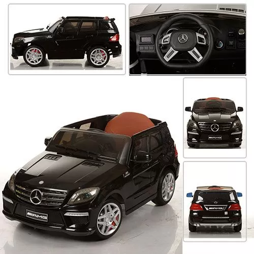 Дитячий електромобіль Mercedes AMG ML63 ELR-2: чорний фото 2