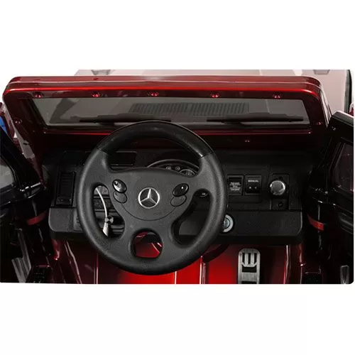 Дитячий електромобіль Mercedes G55 ELRS-3: бордовий фото 4