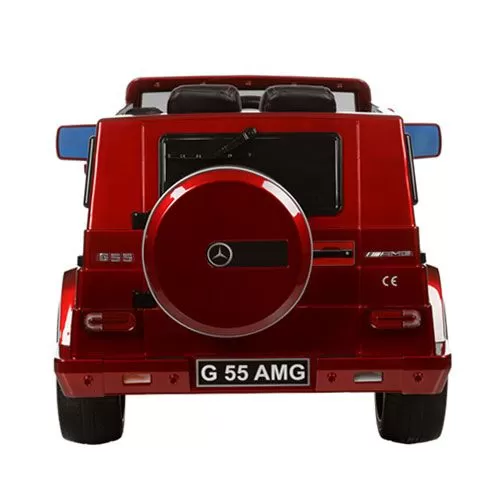 Дитячий електромобіль Mercedes G55 ELRS-3: бордовий фото 5