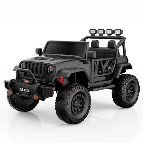 Дитячий електромобіль джип M 6065 EBLR-2 BAMBI RACER чорний фото 2