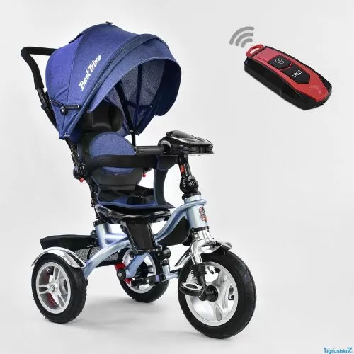 Фото детский 3-х колесный велосипед best trike 5890 - 9367: надувные колеса, поворотное сиденье, складной руль, пульт, фара, цвет - синий - Raspashonka.ua фото 2 Картинка товара Детский 3-х колесный велосипед BEST TRIKE 5890 - 9367: надувные колеса, поворотное сиденье, складной руль, пульт, фара, цвет - синий на Raspashonka.ua фото 2