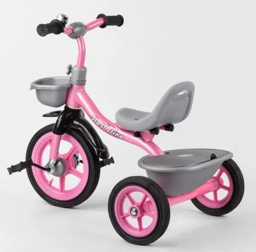 Картинка товара Трехколесный велосипед Best Trike BS-1142 (1), резиновые колеса, звонок, 2 корзины: СЕРО-РОЗОВЫЙ на Raspashonka.ua фото 3 Картинка товара Трехколесный велосипед Best Trike BS-1142 (1), резиновые колеса, звонок, 2 корзины: СЕРО-РОЗОВЫЙ на Raspashonka.ua фото 3