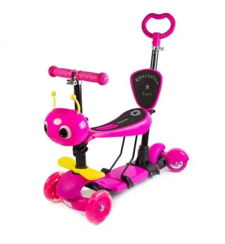Картинка товара Самокат Scooter "Пчелка" 5in1 Pink (697646574) на Raspashonka.ua фото 2 Картинка товара Самокат Scooter "Пчелка" 5in1 Pink (697646574) на Raspashonka.ua фото 2