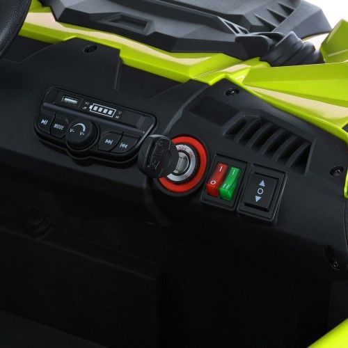 Дитячий електромобіль джип Джип M 6208 EBLR-5(24V) BAMBI зелений фото 4