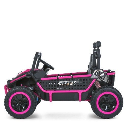 Дитячий електромобіль джип Джип M 6208 EBLR-8(24V) BAMBI рожевий фото 8