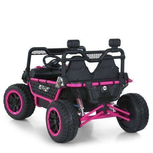 Дитячий електромобіль джип Джип M 6208 EBLR-8(24V) BAMBI рожевий фото 3