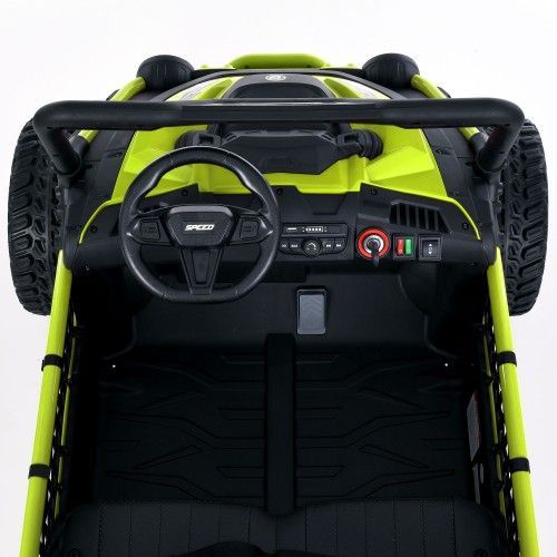 Дитячий електромобіль джип Джип M 6208 EBLR-5(24V) BAMBI зелений фото 5