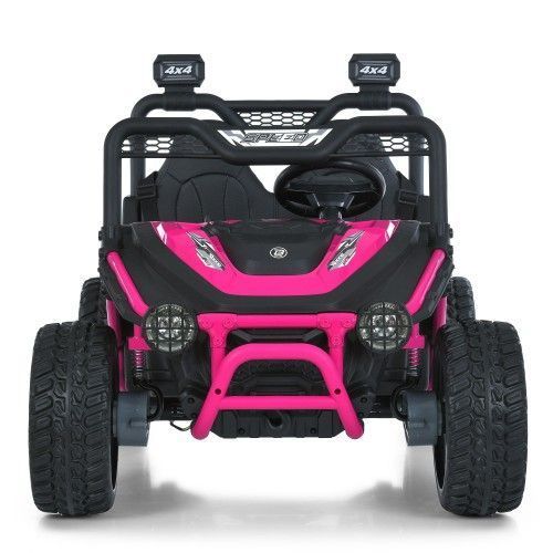 Дитячий електромобіль джип Джип M 6208 EBLR-8(24V) BAMBI рожевий фото 6