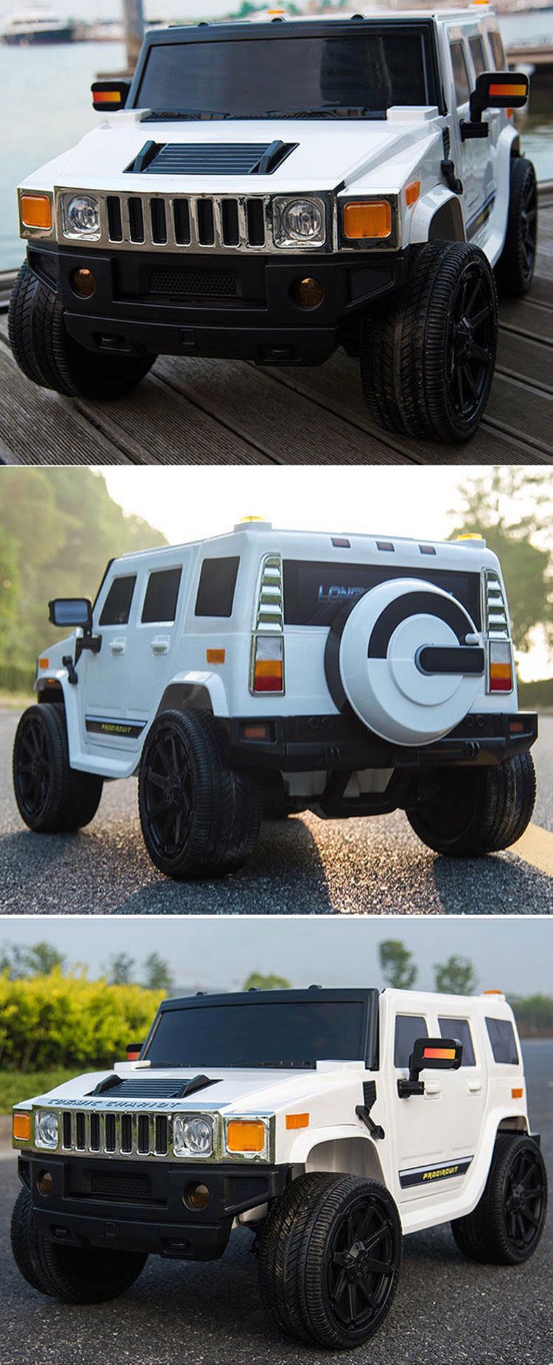 Детский электромобиль ДЖИП Hummer M 3280 EBLR-1 Детский электромобиль ДЖИП Hummer M 3280 EBLR-1 белый