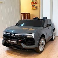 Фото анонса детский электромобиль m 5110 eblr-11(24v), chevrolet blazer ev ss: 130w, eva, 2.4g, 8 км/ч, кожа - серый от интернет магазина Raspashonka.ua