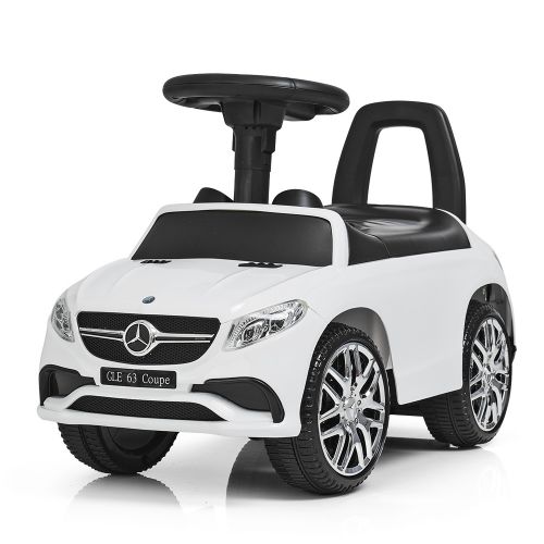Картинка товара Детская машина-толокар Bambi Mercedes M 3818-1: кожа, USB- БЕЛАЯ на Raspashonka.ua фото 2