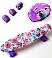 Фото анонса комплект penny board flowers chamomile +защита+шлем (284298085) от интернет магазина Raspashonka.ua