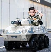 Фото анонса детский электромобиль танк m 4862 br-1 - белый от интернет магазина Raspashonka.ua