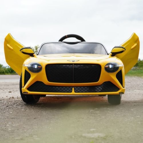Детский электромобиль JE1008 EBLR-6(4WD) BENTLEY желтый  фото 6