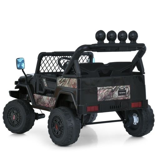 Дитячий електромобіль джип 2566 AEBLR-18(24V) TOYOTA бежевий камуфляж фото 3