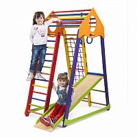 Фото анонса детский спортивный комплекс sportbaby bambinowood color от интернет магазина Raspashonka.ua