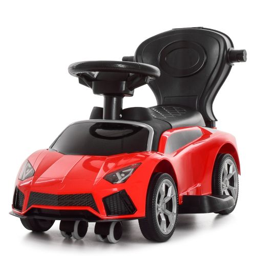 Картинка товара Детская машина каталка-толокар Bambi M 4070-3: родительская ручка - КРАСНАЯ на Raspashonka.ua фото 4