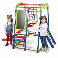 Фото анонса детский спортивный комплекс для дома sportbaby sportwood plus 3 от интернет магазина Raspashonka.ua