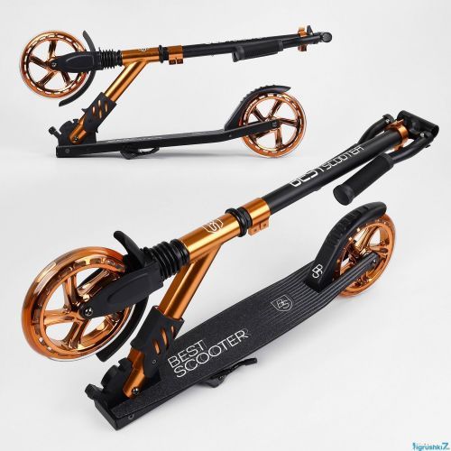 Картинка товара Самокат Best Scooter S-40388 (2) колеса PU, d колес - 180мм, 1 амортизатор передний, ЧЁРНЫЙ на Raspashonka.ua фото 7