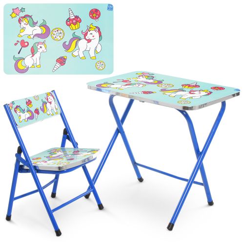 Картинка товара Детский столик складной Bambi  "Единорог" A19-BLUE UNI: СИНИЙ на Raspashonka.ua фото 2