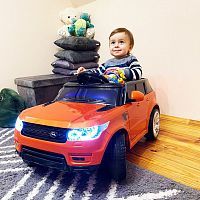 Детский электромобиль джип M 3402 EBLR-7 LAND ROVER оранжевый