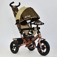 Фото анонса детский 3-х колесный велосипед best trike 6588 в - 3140: надувные колеса, фара, ключ - бежевый от интернет магазина Raspashonka.ua