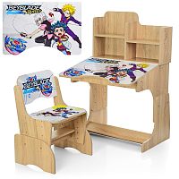 Фото анонса детская парта bambi "beyblade" w 2071-62-3: дерево от интернет магазина Raspashonka.ua