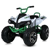 деткий квадроцикл m 5102 el-1(24v), bambi racer: 24v, 360w, 10 км/ч - белый - Raspashonka.ua
