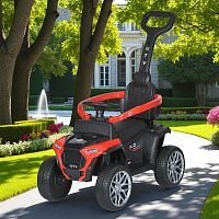 Фото анонса детская электро-квадроцикл-толокар m 4803 el-2, bambi racer: кожа, 25w, 6v 4a - красный от интернет магазина Raspashonka.ua