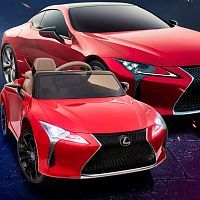 Детский электромобиль JE 1618 EBLR-3 LEXUS красный 