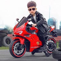Детский мотоцикл M 5056 EL-3 BAMBI RACER красный