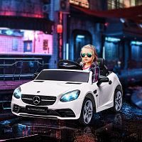 детский электромобиль mercedes benz slc300 pa.704.bia: 12v, 60w, 8км/ч - белый - Raspashonka.ua