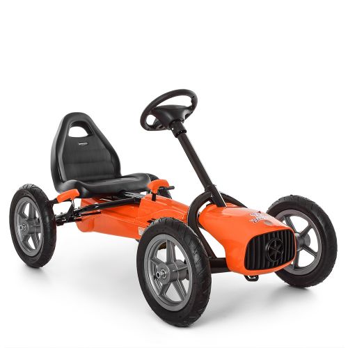 Детский педальный картинг M 4119-7, надувные колеса: ОРАНЖЕВЫЙ фото 2