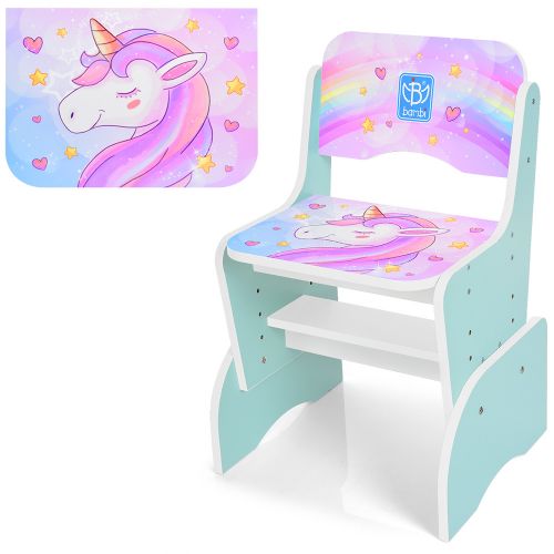Картинка товара Детская парта "Единороги" Bambi B 2071-42-2: МЯТНАЯ на Raspashonka.ua фото 3
