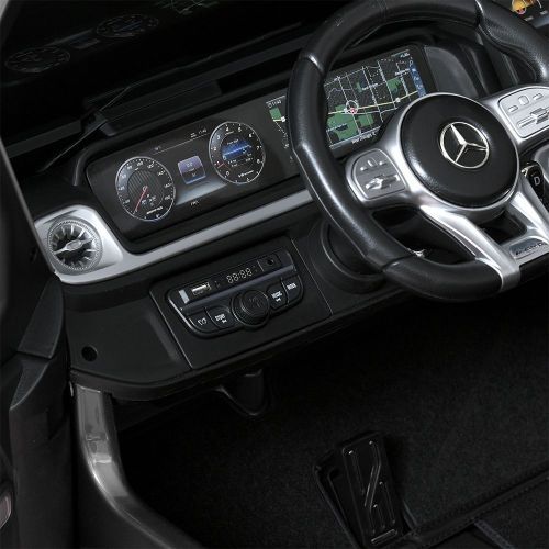 Детский электромобиль джип M 5880 EBLRS-11 MERCEDES серый металлик фото 5