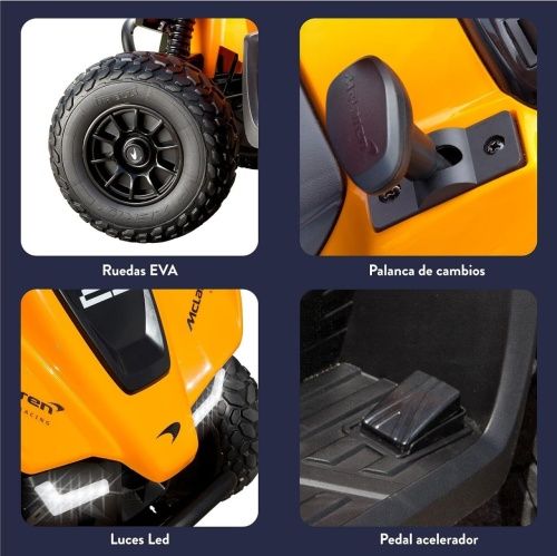 Картинка товара Детский квадроцикл M 5031 EBLRS-7 McLaren 23, BAMBI RACER: моторы 140W, 6 км/ч, 12V 10А - Оранжевый на Raspashonka.ua фото 16 Картинка товара Детский квадроцикл M 5031 EBLRS-7 McLaren 23, BAMBI RACER: моторы 140W, 6 км/ч, 12V 10А - Оранжевый на Raspashonka.ua фото 16