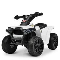 детский квадроцикл m 4207 el-1: 4 км/ч, 25w, 1 аккум. 6v7, eva - белый - Raspashonka.ua