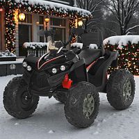 детский квадроцикл m 6294 el-2 bambi racer: 90w, 7 км ч, 12v 9ah, eva, без пульта - черный - Raspashonka.ua