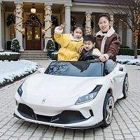 Детский электромобиль M 6197 EBLR-1(24V) FERRARI F8 белый 