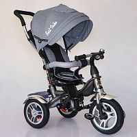 Фото анонса детский 3-х колесный велосипед best trike 5688: надувные колеса, поворотное сиденье - серый от интернет магазина Raspashonka.ua