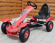 детский педальный картинг bambi m 1450-3 - красный - Raspashonka.ua
