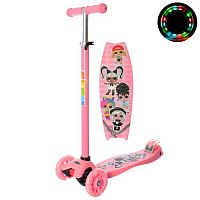 Фото анонса самокат itrike maxi lol jr 3-055-lp, подсветка колёс: розовый от интернет магазина Raspashonka.ua
