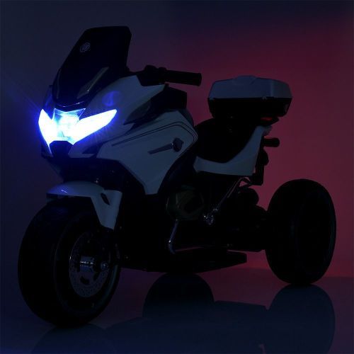 Картинка товара Детский мотоцикл M 5830 EBLR-1, Bambi Racer: пульт 2.4G, 12V 12A, 90W, EVA, кожа - БЕЛЫЙ на Raspashonka.ua фото 8