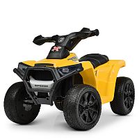 детский квадроцикл m 4207 el-6: 4 км/ч, 25w, 1 аккум. 6v7, eva - желтый - Raspashonka.ua