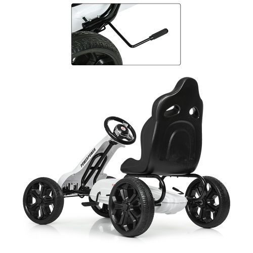 Детский педальный картинг BAMBI M 5393E-1: БЕЛЫЙ фото 5