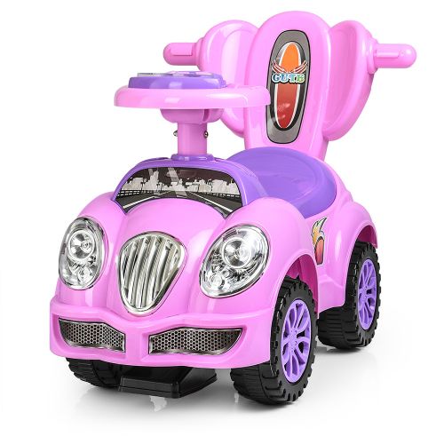 Картинка товара Детская машина-толокар Bambi HZ 558 W-8-9: родительская ручка - РОЗОВО-СИРЕНЕВАЯ на Raspashonka.ua фото 4