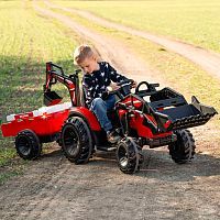 Фото анонса детский трактор m 4847 eblr-3(24v), bambi racer: пульт, 90w, 8 км/ч, 24v 7а - красный от интернет магазина Raspashonka.ua