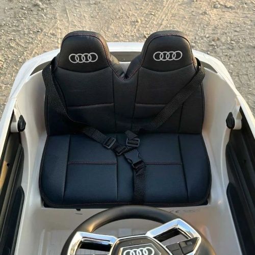 Детский электромобиль джип M 6133 EBLR-1 AUDI белый фото 6