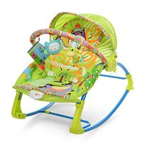 Фото анонса детский шезлонг-качалка bambi pk-306-5: зеленый от интернет магазина Raspashonka.ua